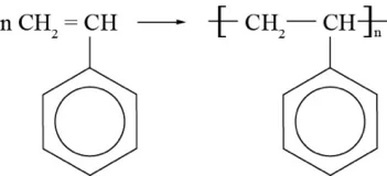 Приведите схемы полимеризации этилена стирола