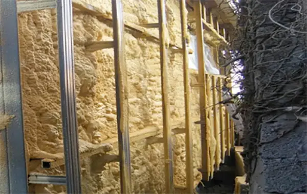 Неравномерный слой ППУ